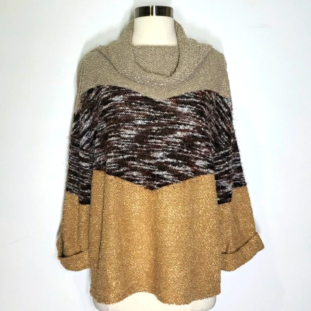 ENTRO Cowl Neck Sweater